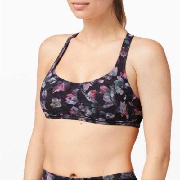 Lululemon Free to be Wild Activate Floral Multi Bra - Picture 1 of 6
